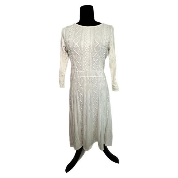 Ralph Lauren White Sweater Dress, Small, Pre-owned - Picture 1 of 5
